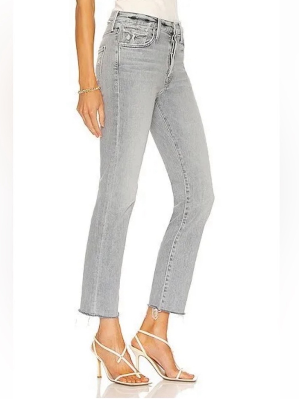 Mother Scrapper Cuff Ankle Fray Jean 28